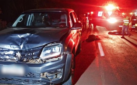 Pedestre morre atropelado na BR-163, na saída de Dourados para Caarapó