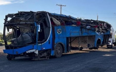 Tragédia na BR-153: pneu estoura, ônibus tomba e deixa seis mortos em São Paulo