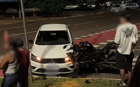 Bêbado pega carro ‘emprestado’, faz retorno proibido e deixa motociclista em estado gravíssimo na Afonso Pena