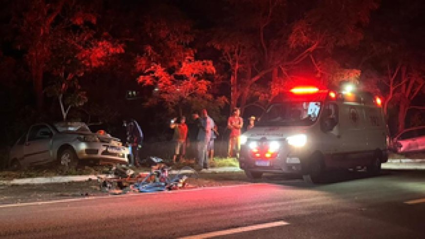 Motorista acerta anta e colisão na MS-134 deixa cinco feridos perto de Nova Casa Verde