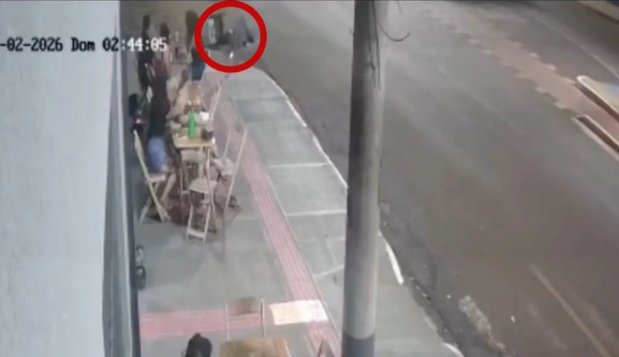 Câmeras flagram momento exato em que jovem é atropelado no aniversário