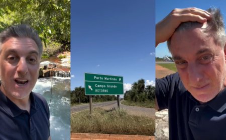 Luciano Huck faz check-in em outra cidade de MS e comenta viagem: ‘Não vim a passeio’