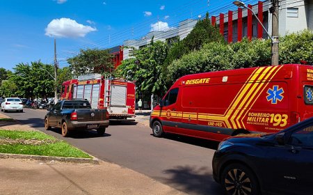 Princípio de incêndio atinge lavanderia do Hospital Evangélico