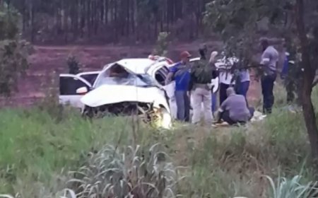 Acidente com carro da Secretaria de Saúde deixa uma pessoa morta em Água Clara