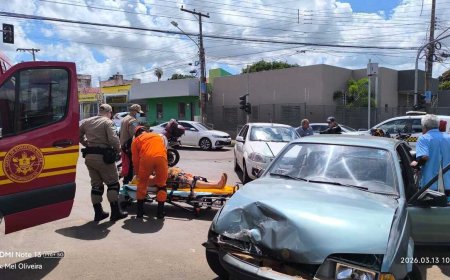Idosos se envolvem em acidente de trânsito em Campo Grande