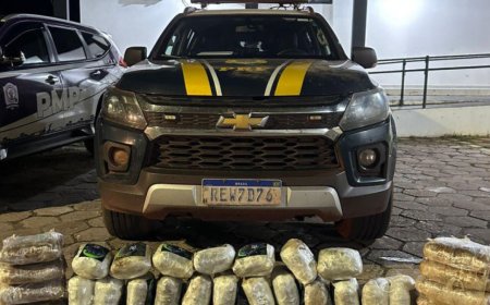 Boliviano preso com 33 quilos de drogas em ônibus na BR-262
