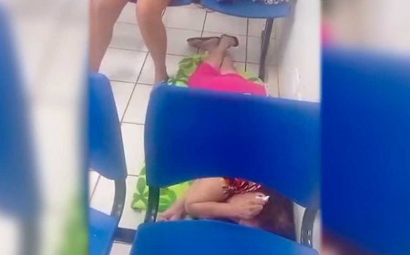 Idosa Espera Atendimento no Chão na UPA Moreninha