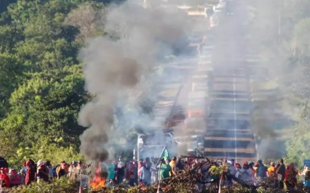BR-163 Bloqueada por Integrantes do MST em Campo Grande