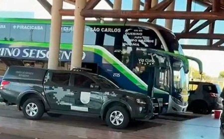 Granadas encontradas em ônibus na rodoviária de Ribas do Rio Pardo