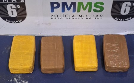 Passageira é flagrada com 4 quilos de cocaína presa ao corpo