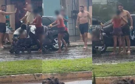 Vice-Prefeito de Rochedo é Flagrado Xingando Mulher com Bebê