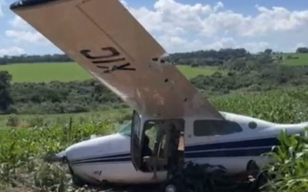 Avião faz pouso forçado em Mato Grosso do Sul