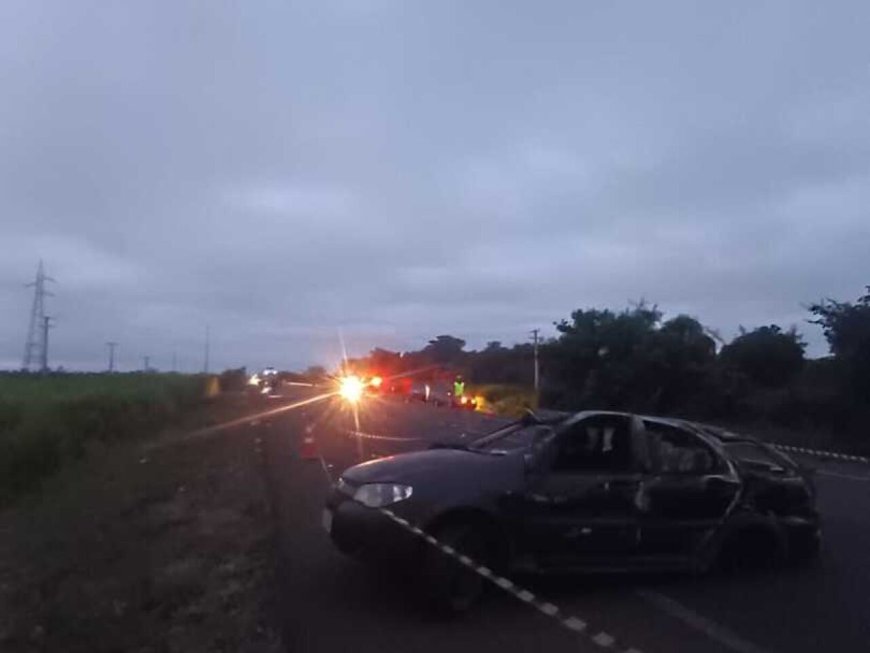 Motorista morre após ser arremessado de veículo e atropelado por caminhão na BR-163