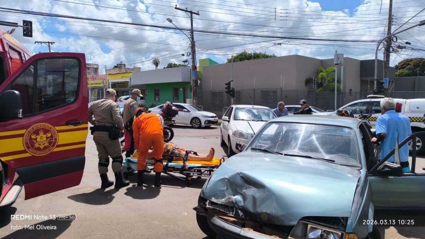 Idosos se envolvem em acidente de trânsito em Campo Grande