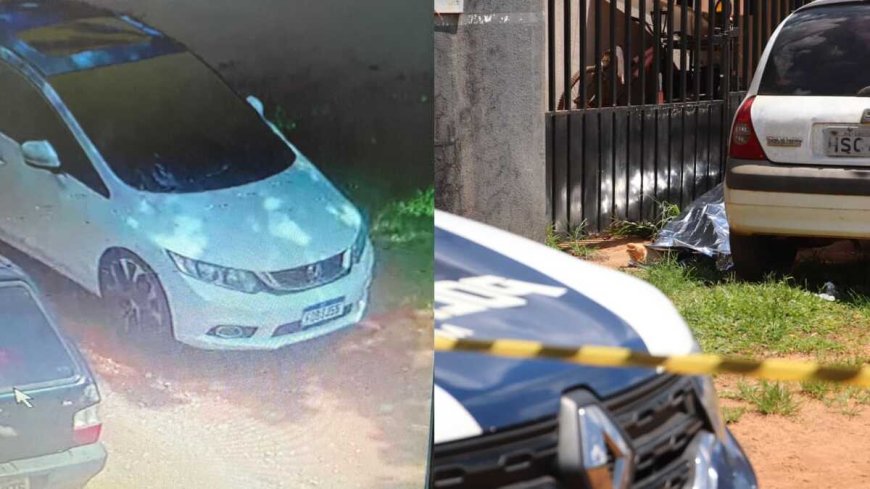 Homem é executado a tiros em Campo Grande: câmeras de segurança flagram carro dos executores