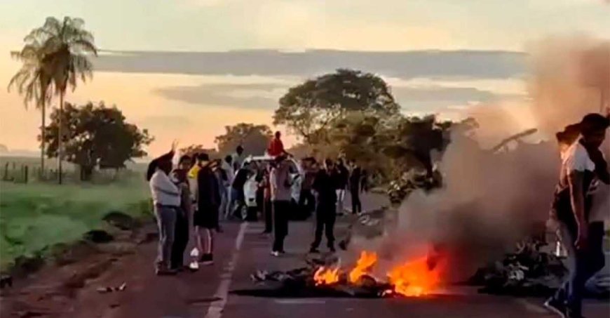 Indígenas Bloqueiam Rodovia em MS para Pedir Melhorias