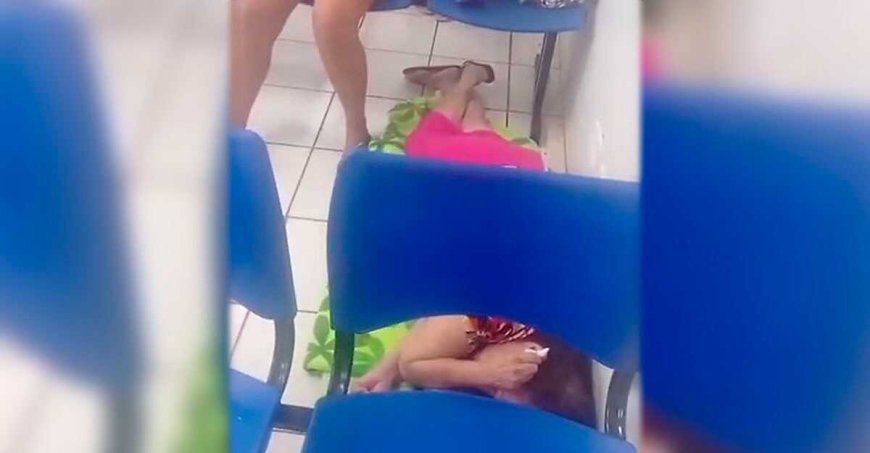 Idosa Espera Atendimento no Chão na UPA Moreninha