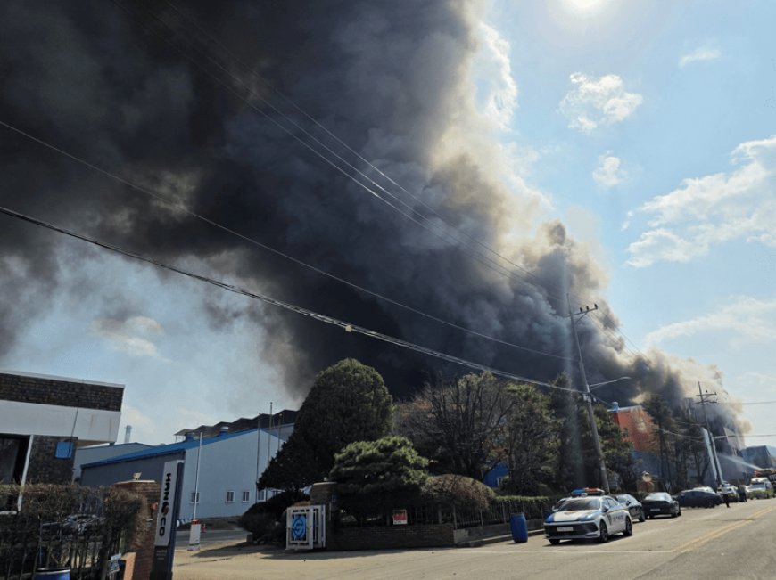 Incêndio em fábrica de autopeças na Coreia do Sul deixa dezenas de feridos