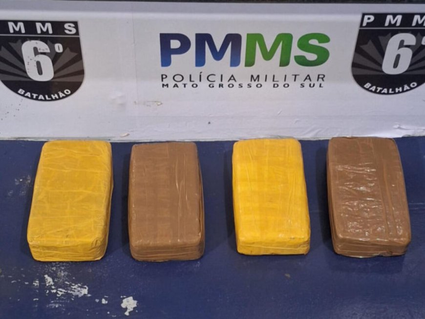 Passageira é flagrada com 4 quilos de cocaína presa ao corpo
