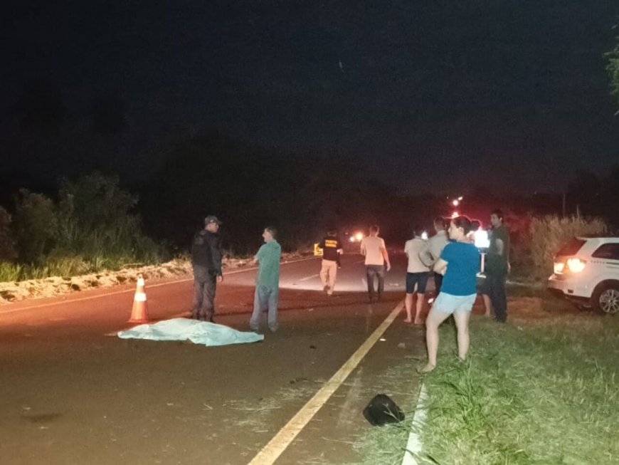 Acidente entre moto e carro deixa uma vítima fatal na MS-379