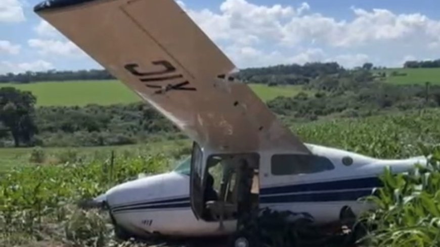 Avião faz pouso forçado em Mato Grosso do Sul