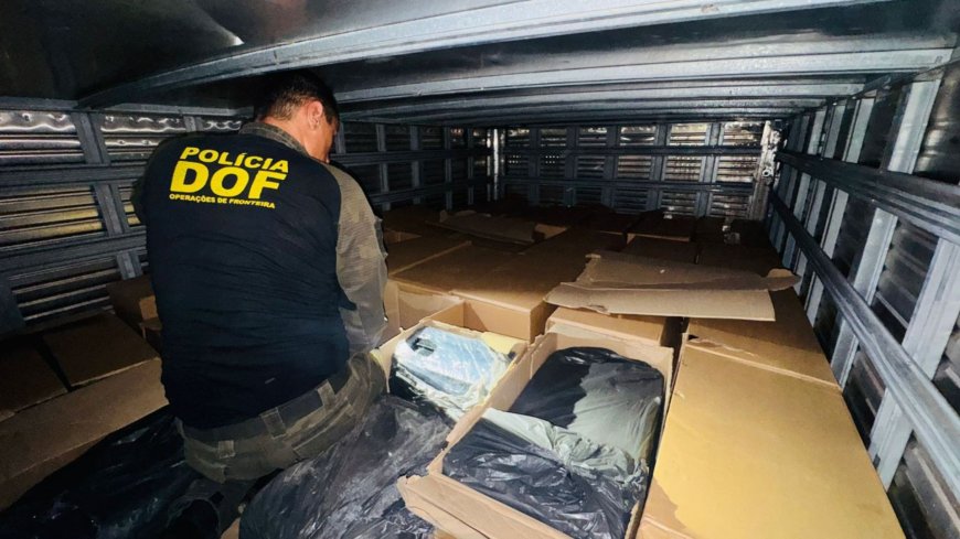 Motorista preso com quase duas toneladas de maconha escondida em carga de óleo de soja