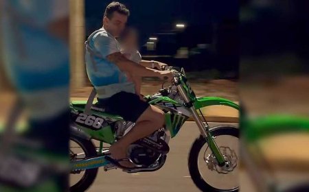 Secretário de Ivinhema Flagrado sem Capacete e com Criança na Moto