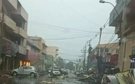 Temporal destrói região de fronteira em Pedro Juan