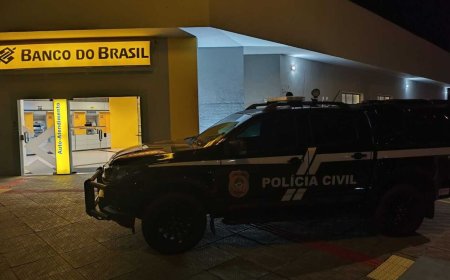 Ladrões Fogem sem Levar Dinheiro após Invasão em Agência Bancária