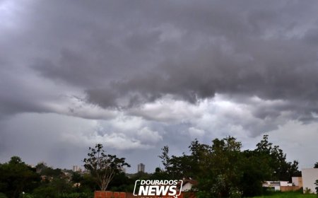 Inmet emite alerta de tempestade para Dourados com risco de granizo e ventos intensos
