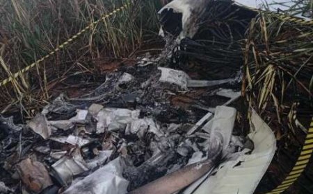 Avião cai em usina e piloto de MS morre carbonizado