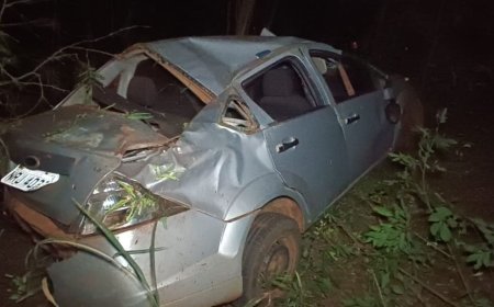 Idoso Perde Controle do Carro e Morre em Acidente na MS-276