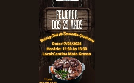 Rotary Club Guaicurus Celebra 25 Anos de Fundação com Feijoada