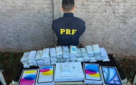 Irmãos são presos em Dourados com iPhones contrabandeados