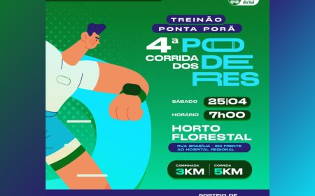 Ponta Porã Sedia Treinão da 4ª Corrida dos Poderes