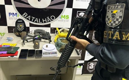 Dupla suspeita de usar drone para levar drogas a presídio é flagrada em Dourados