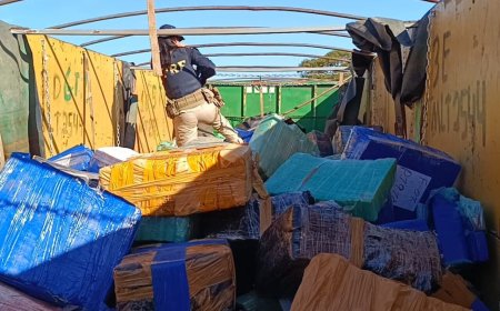 Motorista é flagrado transportando 12 toneladas de maconha em carreta