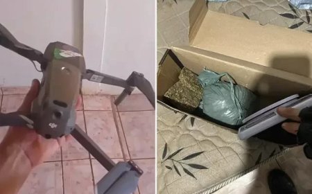 Jovem de 19 anos é preso por usar drone para entregar drogas em presídio