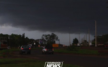 Dourados em Alerta: Temporais com Chuva Intensa e Rajadas de até 100 km/h