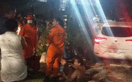 Mulher fica presa às ferragens após colisão na Avenida Tamandaré