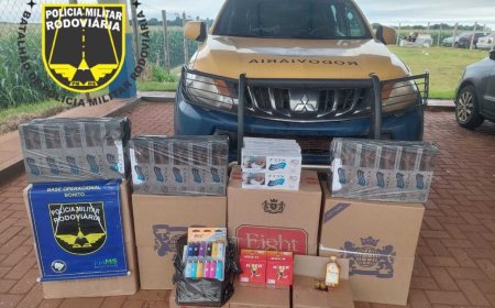 Fiscalização na MS-166 apreende mercadorias estrangeiras sem nota avaliadas em R$ 15 mil