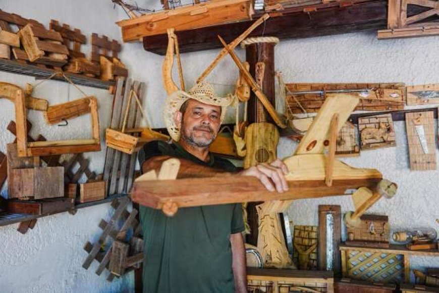 Paulo Abandonou Carreira de 30 Anos como Pedreiro para Seguir Sonho de Artesanato
