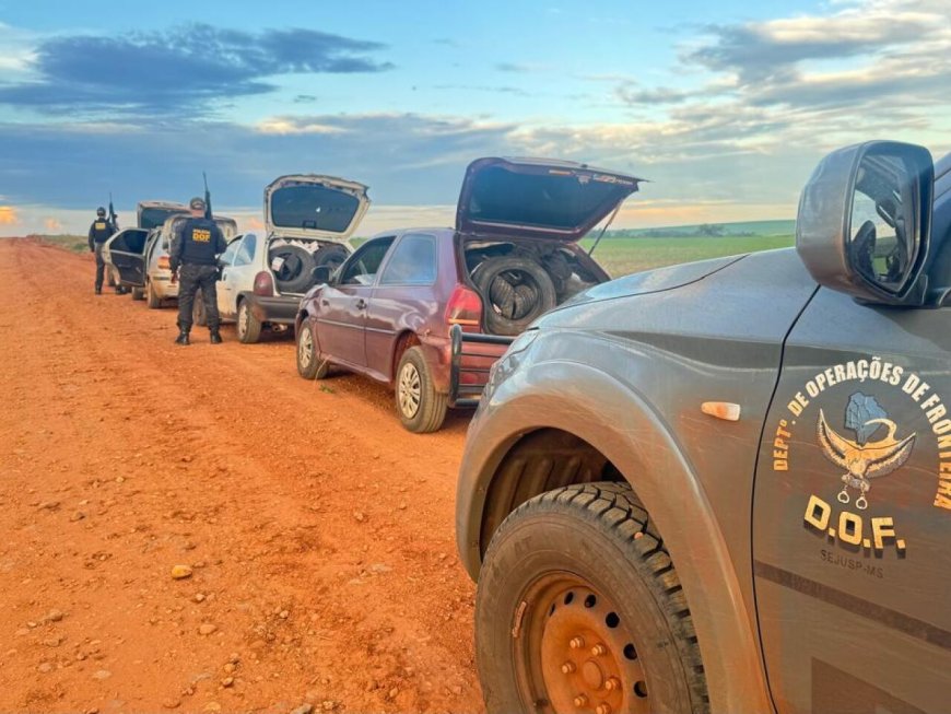 Comboio com drogas e armas é flagrado em Dourados