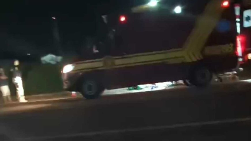 Pedestre é atropelado por carreta na BR-262 e morre no acostamento em Campo Grande