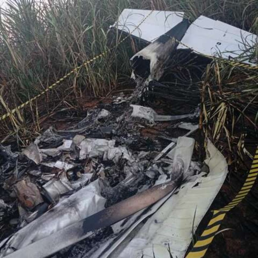 Avião cai em usina e piloto de MS morre carbonizado