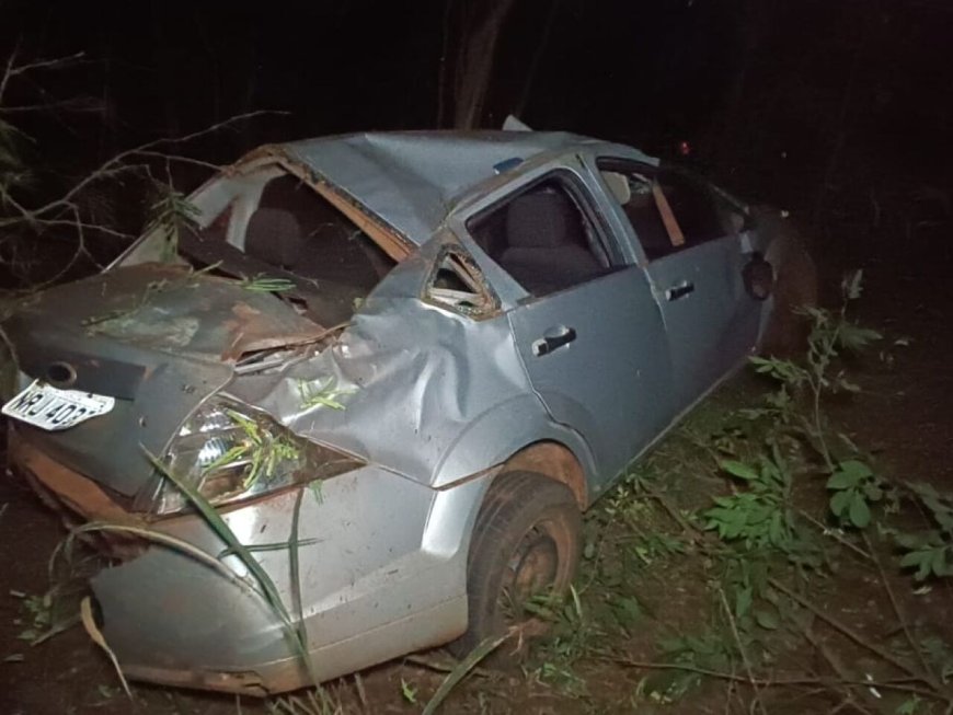 Idoso Perde Controle do Carro e Morre em Acidente na MS-276