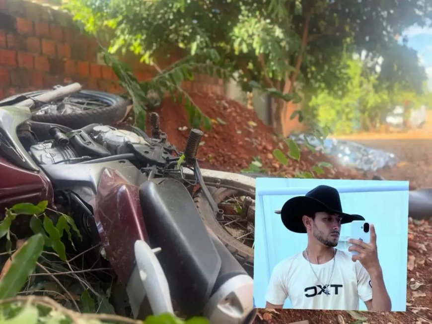 Jovem Morre em Acidente de Moto ao Colidir com Árvore em Jardim