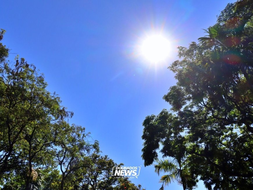 Dourados enfrenta onda de calor e alerta de baixa umidade