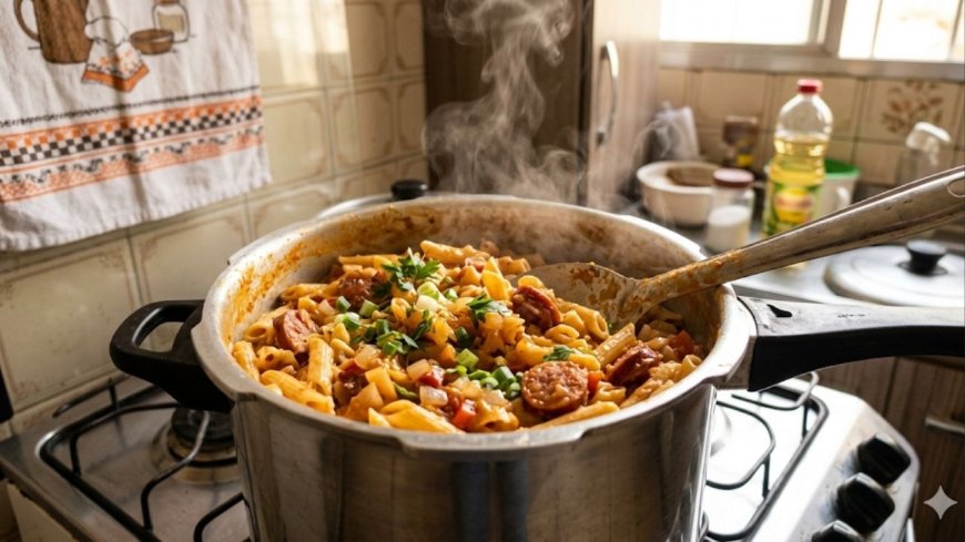 Macarrão Cremoso com Calabresa: Uma Receita Rápida e Deliciosa