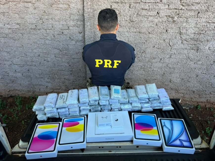 Irmãos são presos em Dourados com iPhones contrabandeados